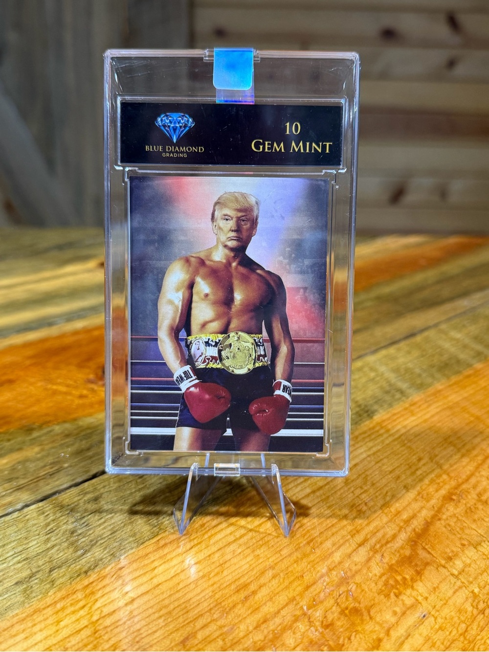 Donal Trump Boxing Custom Trading Card Slab